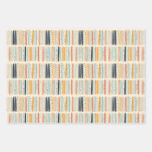 Boho inheemse etnische marine roestige terracotta  inpakpapier vel (Voorkant)