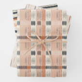 Boho inheemse etnische marine roestige terracotta  inpakpapier vel (In situ)