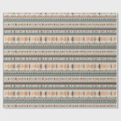 Boho inheemse Indiase etnische motieven geometrisc Cadeaupapier (Vlak)