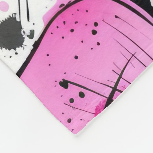 Boho Inky Petals Patronen Fleece Deken (Hoek)