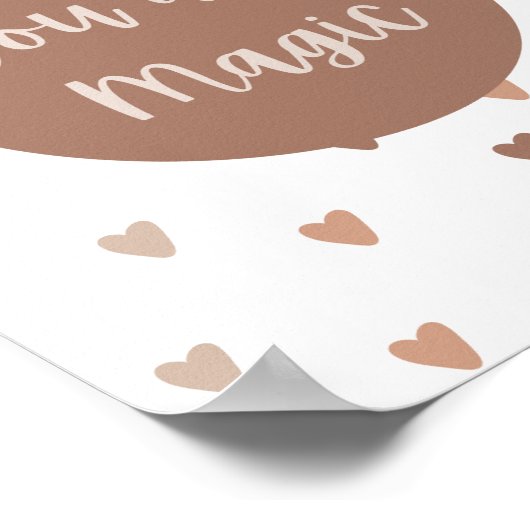 Boho Inspirerend Je bent Magic Nursery Art Print (Hoek)