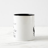 Boho Inspirerend Quote Tweekleurige Koffiemok (Center)