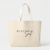 Boho Inspirerend quotes Grote Tote Bag (Voorkant)