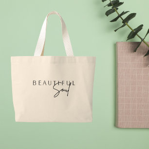Boho Inspirerend quotes Grote Tote Bag