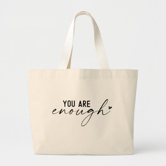 Boho Inspirerend quotes Grote Tote Bag (Voorkant)