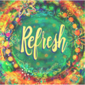 Boho inspirerende refresh-inspiratie Sticker (Voorkant)