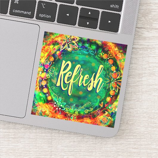 Boho inspirerende refresh-inspiratie Sticker (Detail)