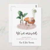 Boho Interior French Bulldog Planten Move Briefkaart (Voorkant / Achterkant)