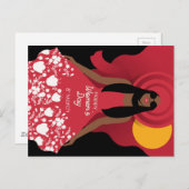 boho internationale vrouwendag briefkaart (Voorkant / Achterkant)