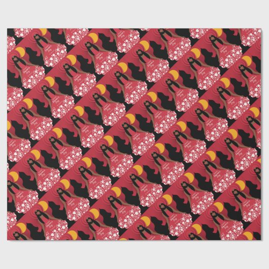 boho internationale vrouwendag cadeaupapier (Vlak)