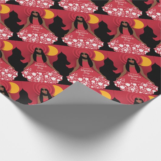 boho internationale vrouwendag cadeaupapier (Hoek)