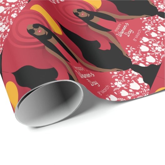 boho internationale vrouwendag cadeaupapier (Rol Hoek)