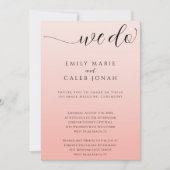 Boho Intieme bruiloft Micro Ceremony Courthouse Kaart (Voorkant)