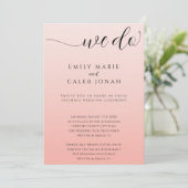 Boho Intieme bruiloft Micro Ceremony Courthouse Kaart (Staand voorkant)