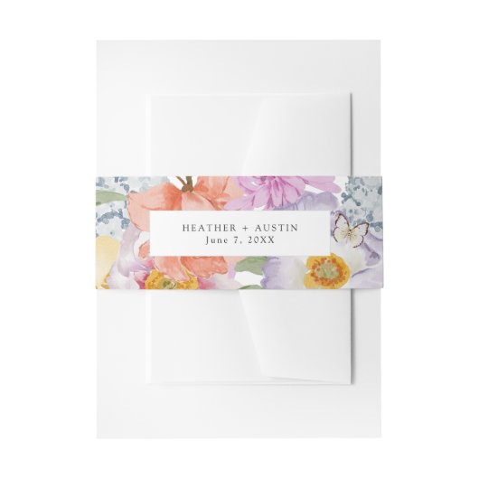 Boho Invitation Belly Band Uitnodigingen Wikkel (Voorkant Voorbeeld)