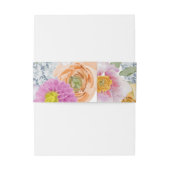 Boho Invitation Belly Band Uitnodigingen Wikkel (Achterkant Voorbeeld)