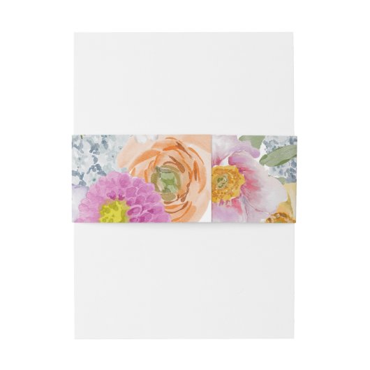 Boho Invitation Belly Band Uitnodigingen Wikkel (Achterkant Voorbeeld)