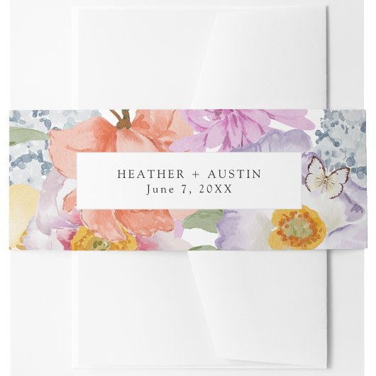 Boho Invitation Belly Band Uitnodigingen Wikkel