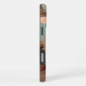 Boho iPhone 16 Pro Max Hoesje | Moroccan Teal Trap (Rechterkant)