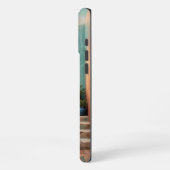 Boho iPhone 16 Pro Max Hoesje | Moroccan Teal Trap (Linkerkant)