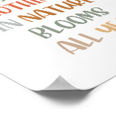 Boho is patiënt met jezelf. Niets in de Natuur Poster (Hoek)