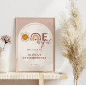 Boho is ze niet onederful 1st verjaardag boog welk poster