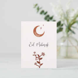 Boho Islamitisch Eid Mubarak Feestdagenkaart