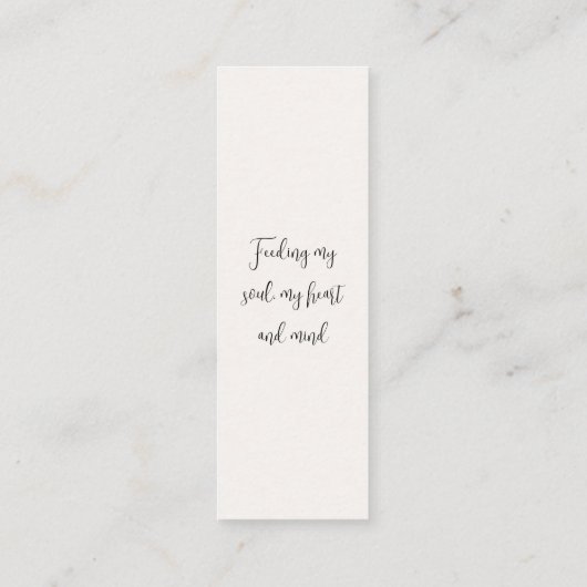 Boho Islamitisch Ramadan Mini Bladwijzer Contactkaartje (Achterkant)