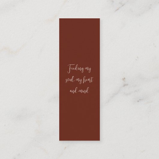  Boho Islamitisch Ramadan Mini Bladwijzer Contactkaartje (Achterkant)