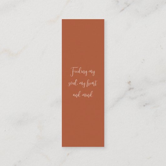  Boho Islamitisch Ramadan Mini Bladwijzer Contactkaartje (Achterkant)