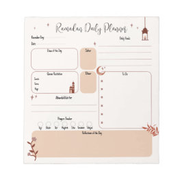 Boho Islamitische  Ramadan Planner Notitieblok