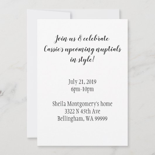 Boho Island Skull Kaart (Achterkant)