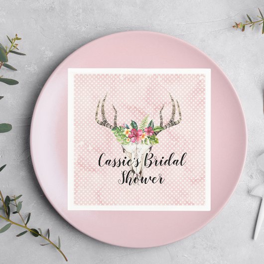 Boho Island Skull Vrijgezellenfeest Servet