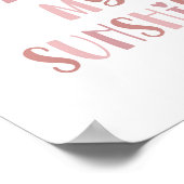 Boho je bent mijn zonneschijn Kinder decor Poster (Hoek)