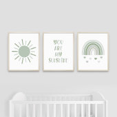 Boho je bent mijn zonneschijn zon regenboog muurkunst sets