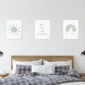 Boho je bent mijn zonneschijn zon regenboog muurkunst sets (Slaapkamer)