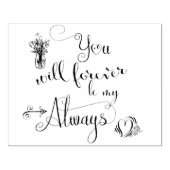 BOHO | Je zult voor altijd mijn Altijd zijn Rubberstempel (Afrduk)