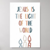 Boho Jesus is het licht van de wereld poster (Voorkant)