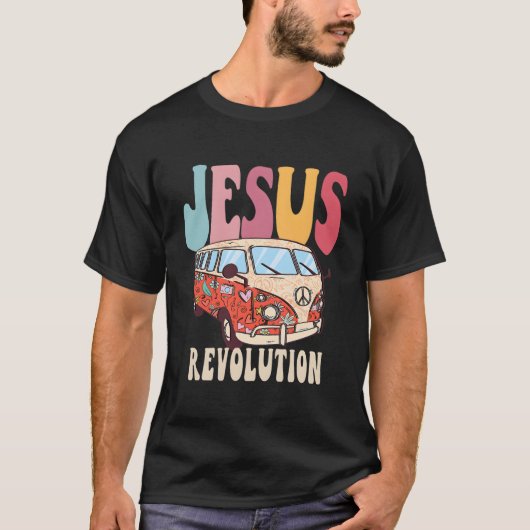 Boho Jesus-Revolution Christelijk Faith Based Jesu T-shirt (Voorkant)