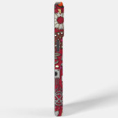 Boho Jewel Schatten Rood Case-Mate iPhone Case (Achterkant / Rechts)