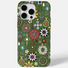 Boho Jewel Treasures Green iPhone 15 Pro Max Hoesje
