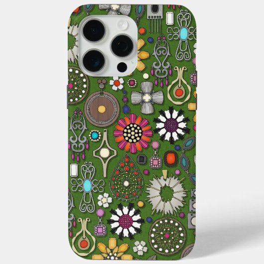 Boho Jewel Treasures Green Case-Mate iPhone Case (Achterkant)