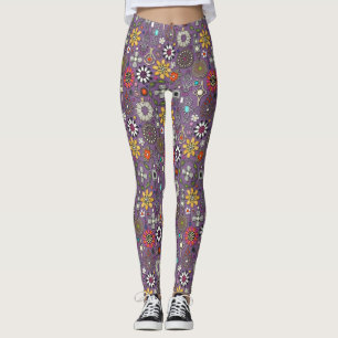 Boho Jewel Treasures lila Leggings