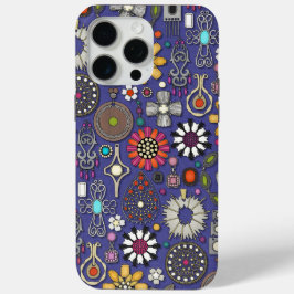 Boho Jewel Treasures Violet Blue iPhone 15 Pro Max Hoesje