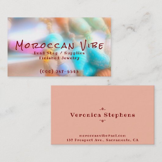 Boho Jewelry Artist Visitekaartjes (Voorkant / Achterkant)