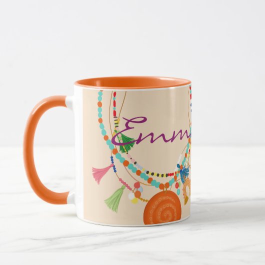 Boho jewelry verkleint persoonlijke mok (Links)