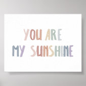 Boho jij bent mijn zonneschijn landschapsprint poster (Voorkant)