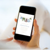 Boho Jongen Kleding Lijn Baby shower Kaart