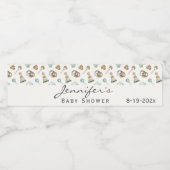 Boho Jongen of Meisje Baby shower  Speelgoed Waterfles Etiket (Enkel label)