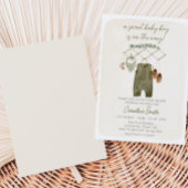 Boho jongens babykleren babyfeestje kaart